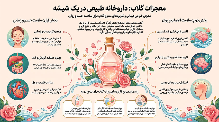خواص گلاب