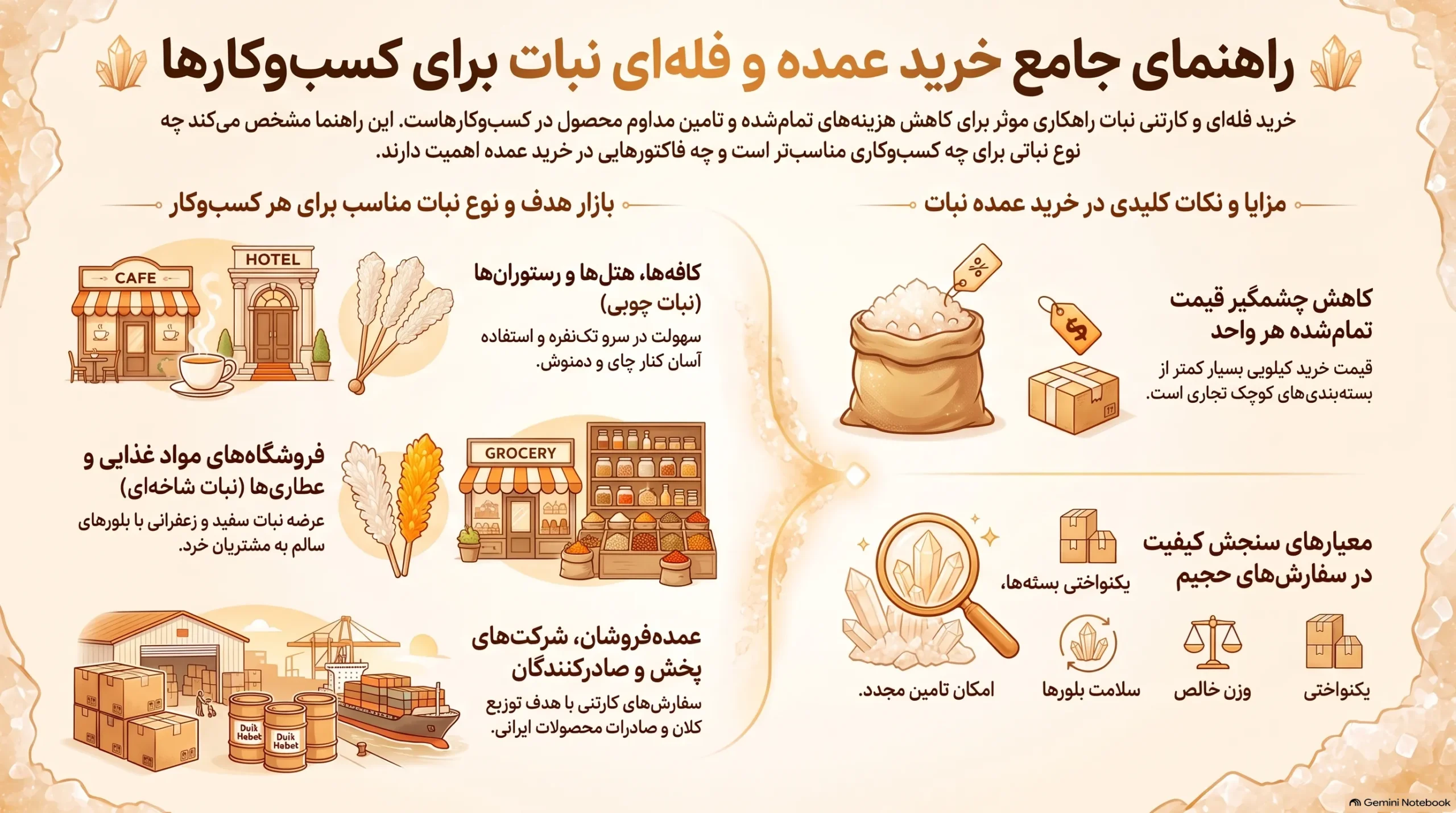 راهنمای خرید عمده نبات فله برای کسب و کارها